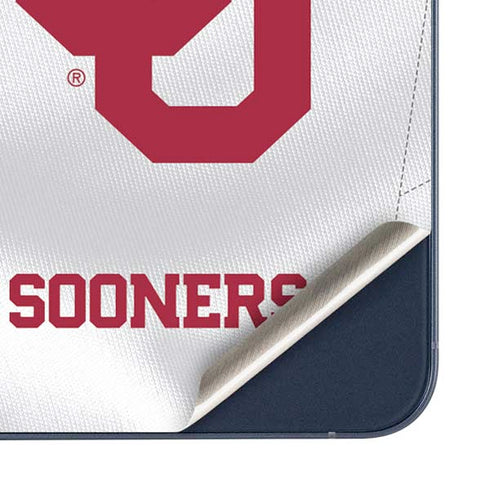 University of Oklahoma White Jersey Galaxy A35 5G Skin